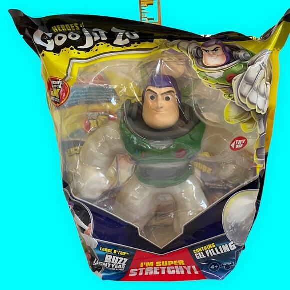 Heroes of Goo Jit Zu Disney Pixar Buzz Lightyear Stretches up to 3x His Size - Picture 1 of 12